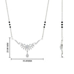 Load image into Gallery viewer, floral-drop-3-black-bead-diamond-mangalsutra-necklace-in-white-gold-mgs9082angle2-nl-wg-hw.jpg?v=1785409570