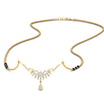 Load image into Gallery viewer, floral-drop-3-black-bead-diamond-mangalsutra-necklace-in-yellow-gold-mgs9082sleep-nl-yg.jpg?v=1785409570
