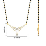 Load image into Gallery viewer, floral-drop-black-bead-diamond-mangalsutra-necklace-in-yellow-gold-mgs9082angle2-nl-yg-hw.jpg?v=1785409386