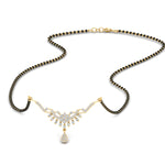 Load image into Gallery viewer, floral-drop-black-bead-diamond-mangalsutra-necklace-in-yellow-gold-mgs9082sleep-nl-yg.jpg?v=1785409386