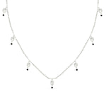 Load image into Gallery viewer, Floral Drop Black Bead Mangalsutra