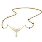 Load image into Gallery viewer, floral-drop-spaced-out-black-bead-diamond-mangalsutra-necklace-in-yellow-gold-mgs9082sleep-nl-yg.jpg?v=1785409827