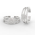 Load image into Gallery viewer, flower-design-toe-ring-for-women-in-sterling-silver-mgs11448angle4-nl-wg