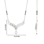 Load image into Gallery viewer, Flower Modern Diamond Mangalsutra