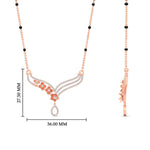 Load image into Gallery viewer, Flower Modern Diamond Mangalsutra