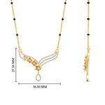 Load image into Gallery viewer, Flower Modern Diamond Mangalsutra