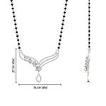 Load image into Gallery viewer, Flower Modern Diamond Mangalsutra