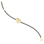 Load image into Gallery viewer, gold-baby-feet-nazariya-bracelet-with-black-beads-mgsbrc11612angle4-nl-yg