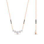 Load image into Gallery viewer, half-carat-five-stone-diamond-3-black-bead-mangalsutra-necklace-in-rose-gold-mgs11130angle2-0.50ct-nl-rg.jpg?v=1777281702