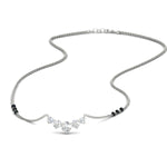 Load image into Gallery viewer, half-carat-five-stone-diamond-3-black-bead-mangalsutra-necklace-in-white-gold-mgs11130sleep-0.50ct-nl-wg.jpg?v=1777281703