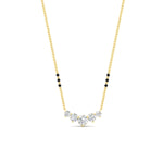 Load image into Gallery viewer, half-carat-five-stone-diamond-3-black-bead-mangalsutra-necklace-in-yellow-gold-mgs11130angle1-0.50ct-nl-yg.jpg?v=1777281702