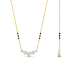 Load image into Gallery viewer, half-carat-five-stone-diamond-3-black-bead-mangalsutra-necklace-in-yellow-gold-mgs11130angle2-0.50ct-nl-yg.jpg?v=1777281702