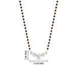 Load image into Gallery viewer, half-carat-five-stone-diamond-mangalsutra-necklace-in-rose-gold-mgs11130angle1-0.50ct-nl-rg-hw.jpg?v=1777281290