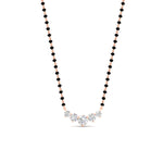 Load image into Gallery viewer, half-carat-five-stone-diamond-mangalsutra-necklace-in-rose-gold-mgs11130angle1-0.50ct-nl-rg.jpg?v=1777281290
