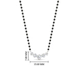 Load image into Gallery viewer, half-carat-five-stone-diamond-mangalsutra-necklace-in-white-gold-mgs11130angle1-0.50ct-nl-wg-hw.jpg?v=1777281290