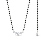 Load image into Gallery viewer, half-carat-five-stone-diamond-mangalsutra-necklace-in-white-gold-mgs11130angle2-0.50ct-nl-wg.jpg?v=1777281290