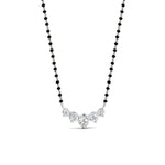 Load image into Gallery viewer, half-carat-five-stone-diamond-mangalsutra-necklace-in-white-gold-mgs11130angle3-0.50ct-nl-wg.jpg?v=1777281290