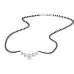 Load image into Gallery viewer, half-carat-five-stone-diamond-mangalsutra-necklace-in-white-gold-mgs11130sleep-0.50ct-nl-wg.jpg?v=1777281290
