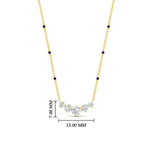 Load image into Gallery viewer, half-carat-five-stone-diamond-spaced-out-mangalsutra-necklace-in-yellow-gold-mgs11130angle1-0.50ct-nl-yg-hw.jpg?v=1777281115