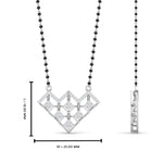 Load image into Gallery viewer, Half Carat Geometric Diamond Mangalsutra
