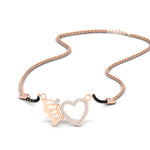 Load image into Gallery viewer, Heart Butterfly Modern Mangalsutra 
