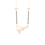 Load image into Gallery viewer, Heart Infinity Diamond Mangalsutra
