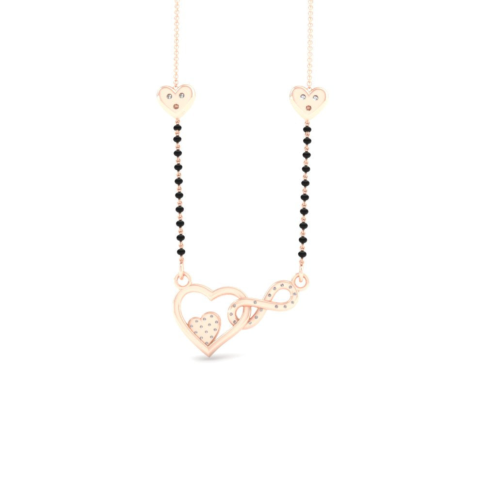 Heart Infinity Diamond Mangalsutra