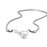 Load image into Gallery viewer, Heart Infinity Diamond Mangalsutra
