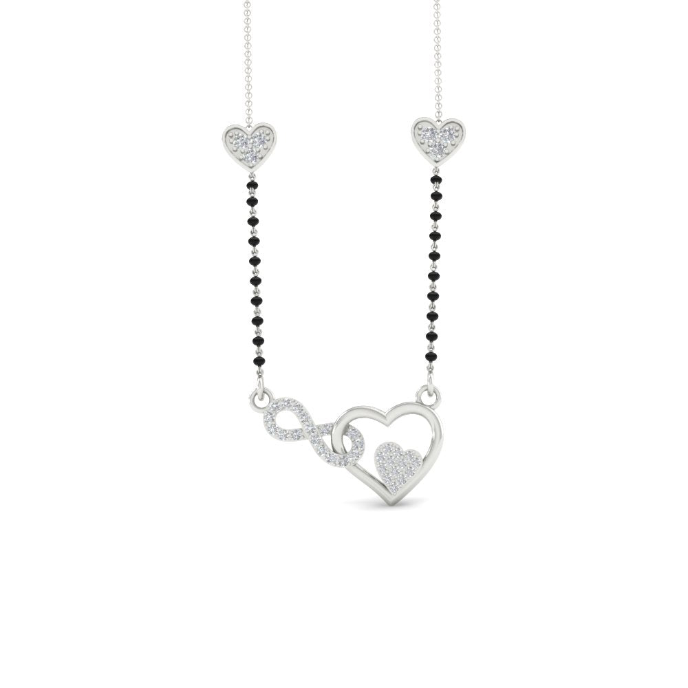 Heart Infinity Diamond Mangalsutra