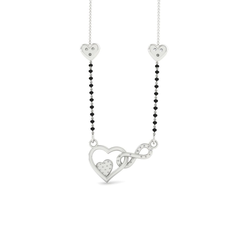 Heart Infinity Diamond Mangalsutra