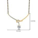 Load image into Gallery viewer, Heart Diamond Drop Mangalsutra Pendant