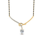 Load image into Gallery viewer, Heart Diamond Drop Mangalsutra Pendant