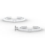 Load image into Gallery viewer, Heart Shaped Beaded Toe Ring