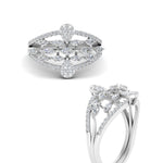 Load image into Gallery viewer, Illusion Set Pear Diamond Cocktail Diamond Ring