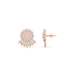 Load image into Gallery viewer, Impon Floral Stud Diamond Earrings
