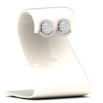 Load image into Gallery viewer, Impon Floral Stud Diamond Earrings
