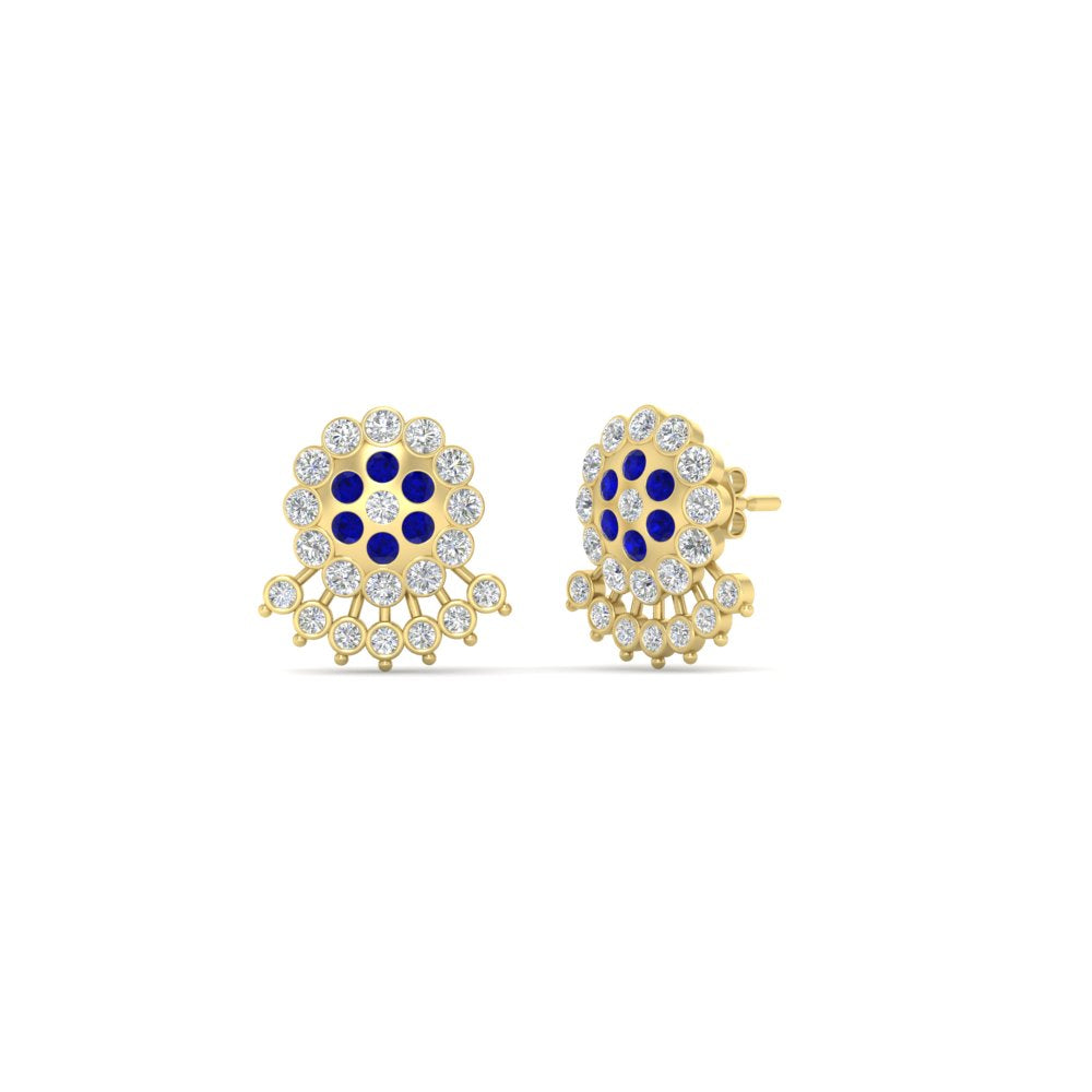 Impon Floral Stud Diamond Earrings