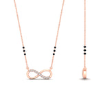 Load image into Gallery viewer, Infinity Diamond Mangalsutra Necklace