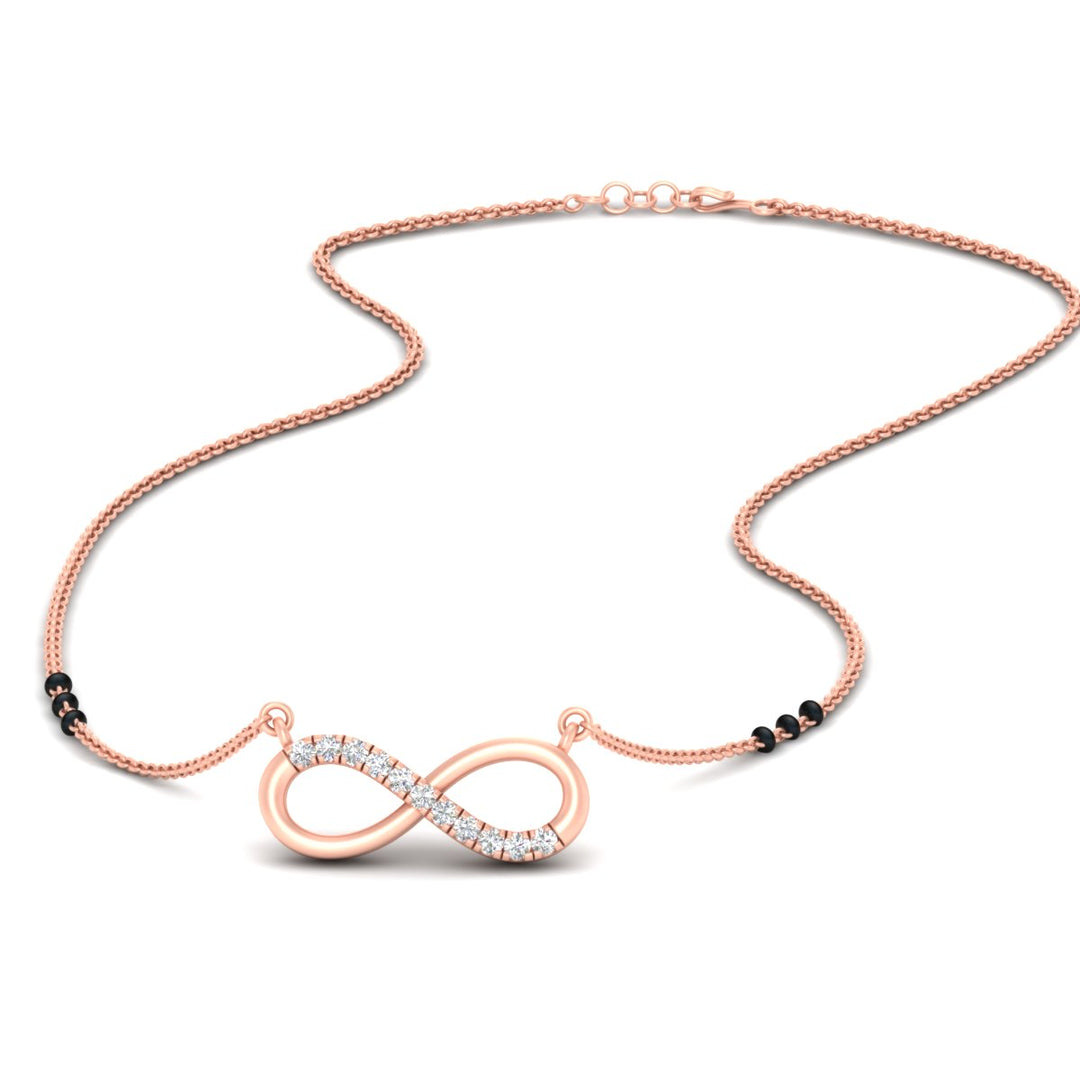 Infinity Diamond Mangalsutra Necklace