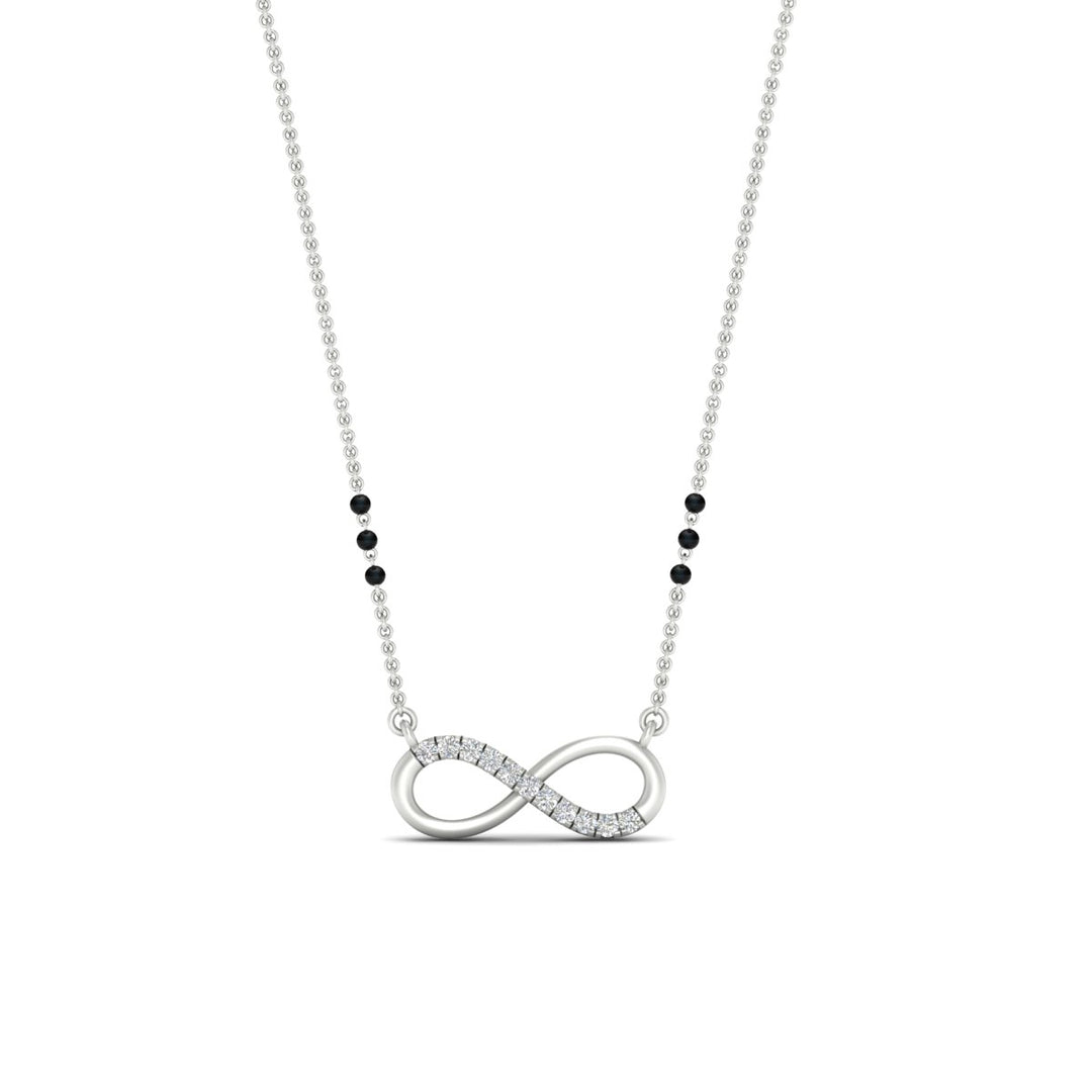 Infinity Diamond Mangalsutra Necklace