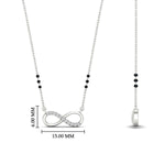 Load image into Gallery viewer, Infinity Diamond Mangalsutra Necklace