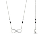 Load image into Gallery viewer, Infinity Diamond Mangalsutra Necklace