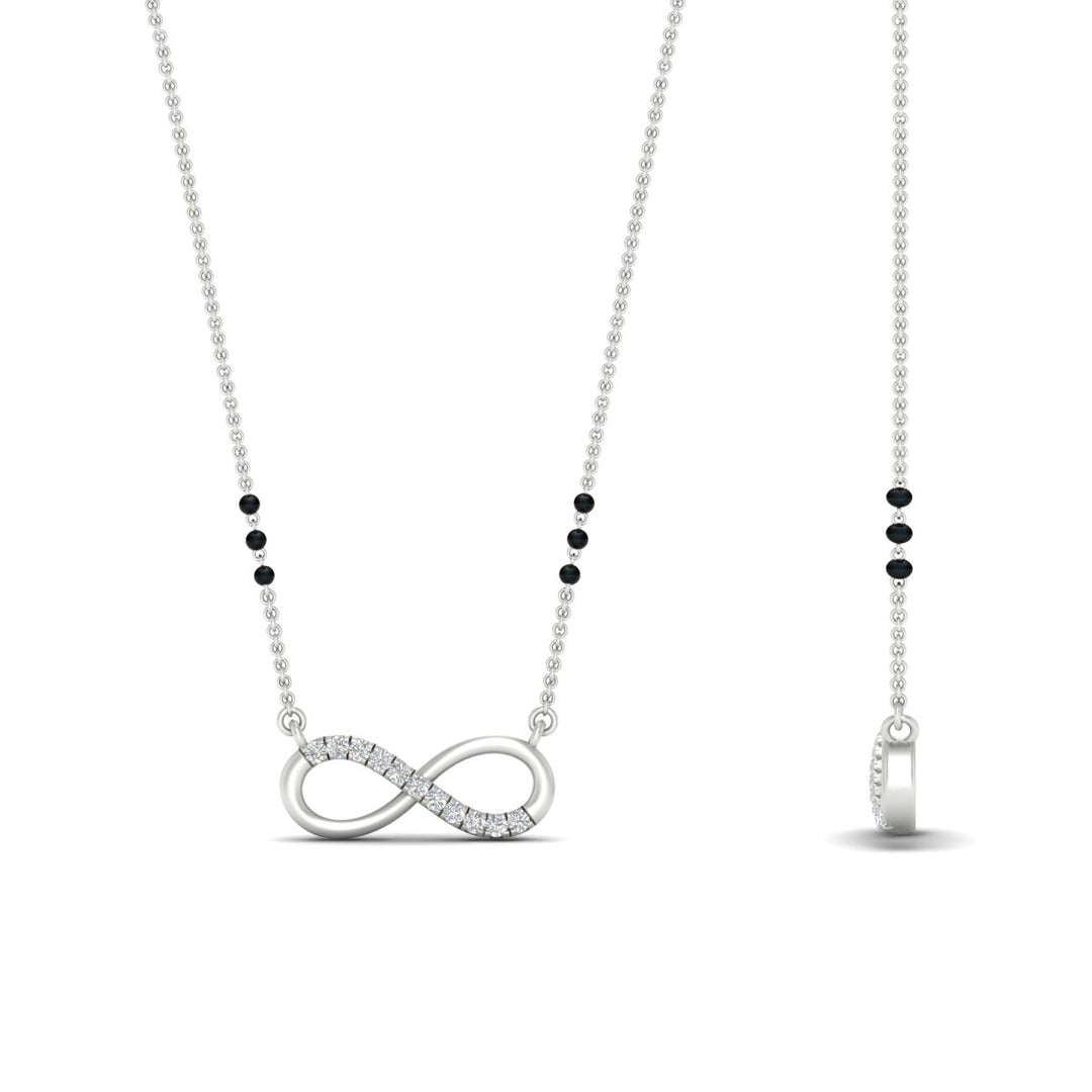 Infinity Diamond Mangalsutra Necklace