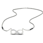 Load image into Gallery viewer, Infinity Diamond Mangalsutra Necklace
