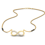 Load image into Gallery viewer, Infinity Diamond Mangalsutra Necklace