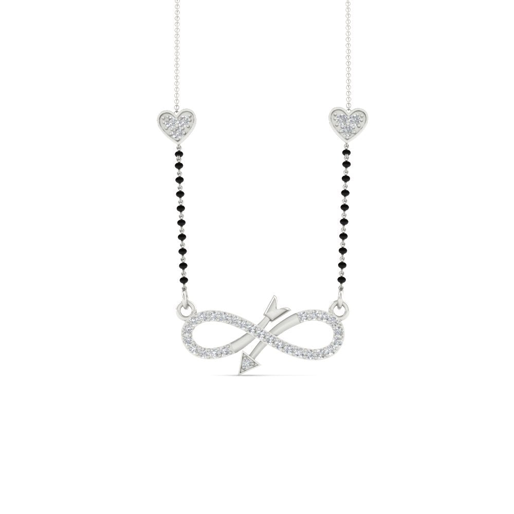 Infinity Arrows Heart Mangalsutra Chain 