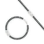 Load image into Gallery viewer, nfinity-design-mens-black-bead-mangalsutra-bracelet-in-white-gold-mgsmbrc11841angle4-nl-wg.jpg?v=1789015536