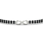 Load image into Gallery viewer, nfinity-design-mens-black-bead-mangalsutra-bracelet-in-white-gold-mgsmbrc11841angle5-nl-wg.jpg?v=1789015537