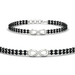 Load image into Gallery viewer, nfinity-design-mens-black-bead-mangalsutra-bracelet-in-white-gold-mgsmbrc11841sleep-nl-wg.jpg?v=1789015536