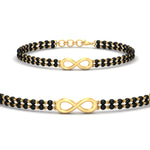 Load image into Gallery viewer, nfinity-design-mens-black-bead-mangalsutra-bracelet-in-yellow-gold-mgsmbrc11841sleep-nl-yg.jpg?v=1789015536